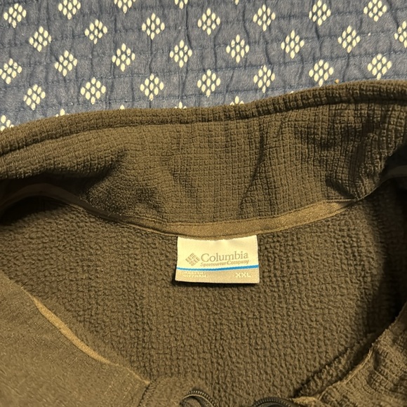 Columbia 1/4 Zip Pullover Waffled Sweatshirt Sz XXL - Picture 2 of 5